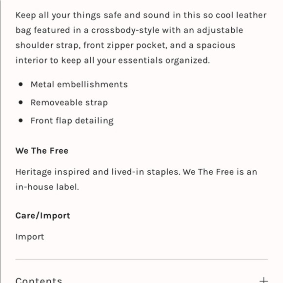 We The Free Perri Leather Crossbody  (blue) - Picture 7 of 11